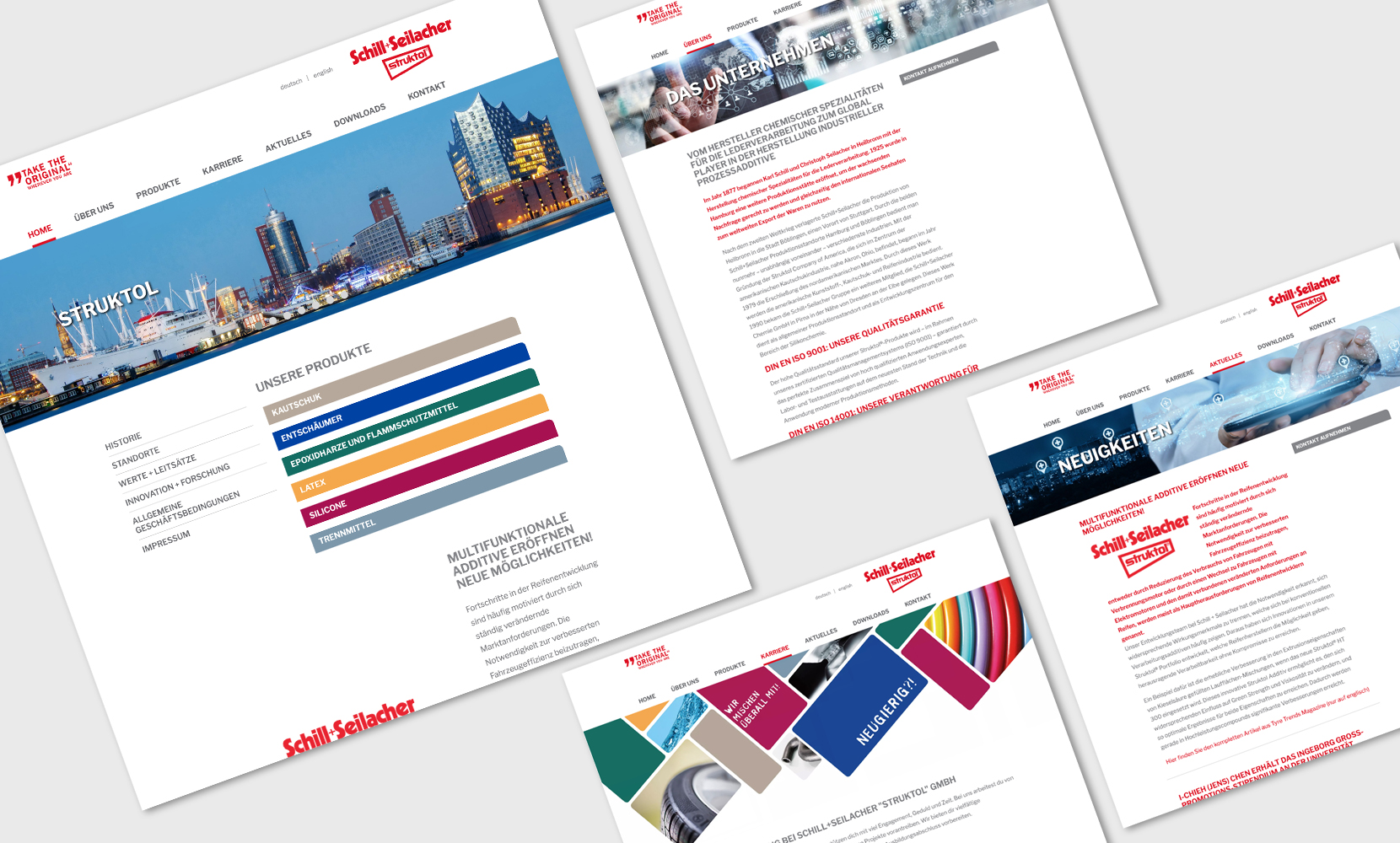 Design der Website I Betreuung bei der Umsetzung